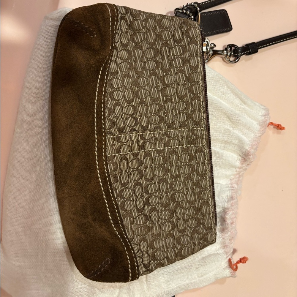 Brown Coach Wristlet